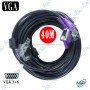 CABLE VGA BLINDER MALE MALE 40M
